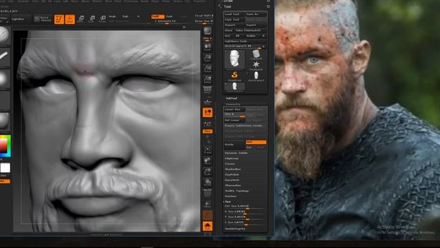 Zbrush timelapse sketch work (Ragnar Lothbrok) смотреть онлайн