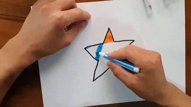 Easy ways to drawing star | Легкий способ нарисовать звезду для детей смотреть онлайн