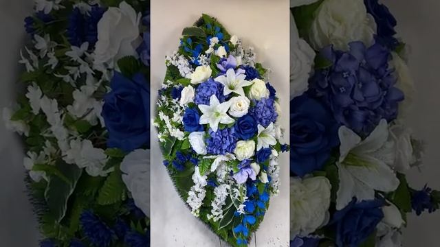 Ритуальный венок из искусственных цветов смотреть онлайн