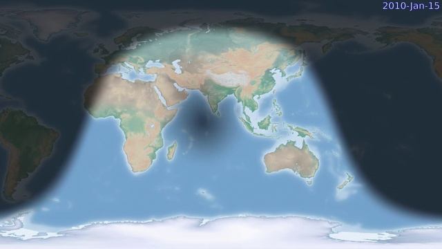 Solar eclipse of 2010-Jan-15 Equirectangular (60 FPS) смотреть онлайн