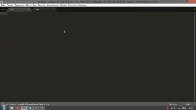 Первая страница html, php, html как php и файл htaccess первый шаг к сайту смотреть онлайн