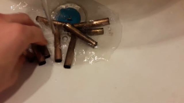 Чистка гильз с помошью Лимонной кислоты смотреть онлайн