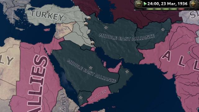TURKEY VS MIDDLE EAST IN 1936 - HOI4 TIMELAPSE смотреть онлайн