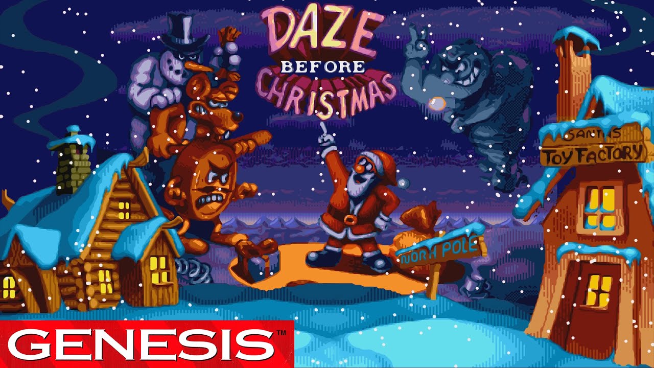 Daze Before Christmas Walkthrough( новогодний игра от Сега 90х )