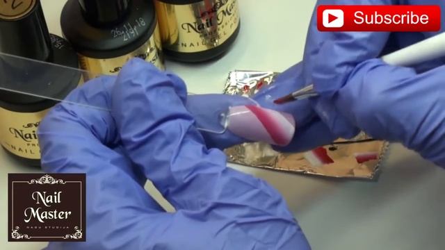 Very easy and fast Lolipop style nail art tutorial - Очень простой дизайн маникюра в стиле градиент смотреть онлайн