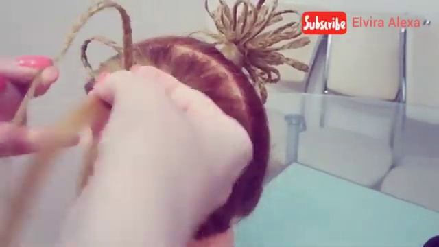 Детская прическа Веселые пучки. смотреть онлайн