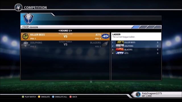 Rugby League Live 3 XRL League Set Up смотреть онлайн