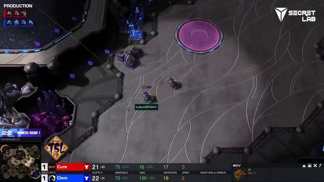 [TSL7] День 3 Матч 2 | Cure (T) vs. Clem (T) | Верхняя сетка смотреть онлайн