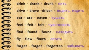 20. ТАБЛИЦА НЕПРАВИЛЬНЫХ ГЛАГОЛОВ С ПЕРЕВОДОМ И ПРОИЗНОШЕНИЕМ | Learn English