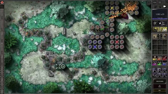 GemCraft Frostborn Wrath R1 Endurance 543 waves 57700 billion xp - endgame XP farming method смотреть онлайн