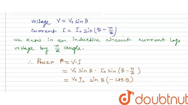Show that the average power consumed in an inductor L connected to an source is zero. смотреть онлайн