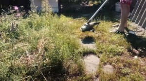 Газонокосилка из болгарки - это просто.