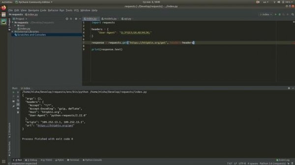 Python requests p.1 (status_code, headers, body, get, post)