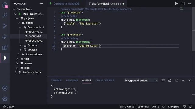 11 Delete no MongoDB смотреть онлайн