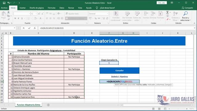 Uso de la función Aleatorio entre en excel, La forma fácil de hacer un Sorteo en excel смотреть онлайн
