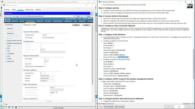 13.5.1 Packet Tracer - WLAN Configuration смотреть онлайн