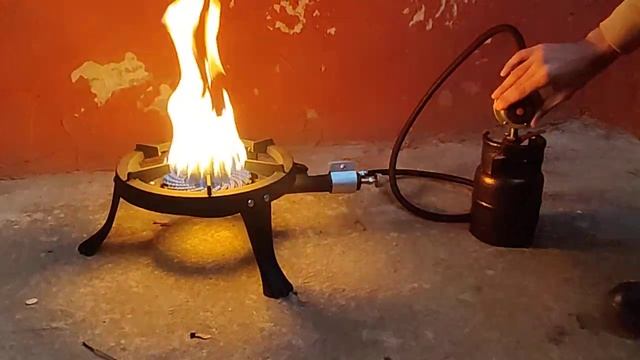 Газовая горелка Чугунная 7 кВт с Регулируемым редуктором смотреть онлайн