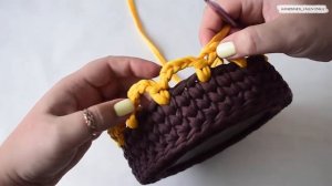 Цветочная корзина крючком на любой праздник| корзина подсолнух