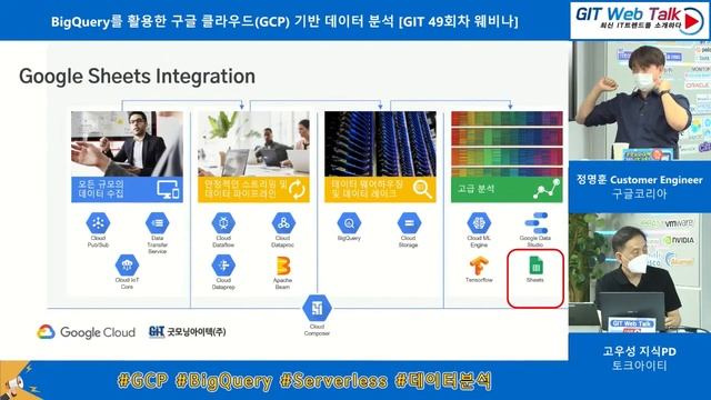 [제49회 GIT Web Talk(Talk IT_GCP)] BigQuery를 활용한 구글 클라우드(GCP) 기반 데이터 분석 смотреть онлайн
