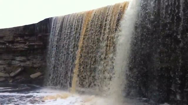 Водопад Ягала, Эстония ( Jägala juga, jagala waterfall) смотреть онлайн