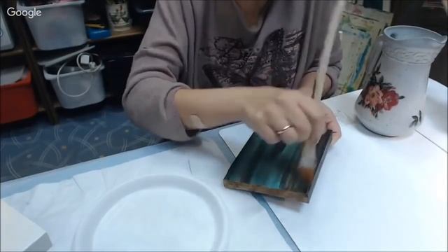 Шкатулка ''Аромат меда''. Внутренняя лакировка. Университет Декупажа. Алевтина Заричная