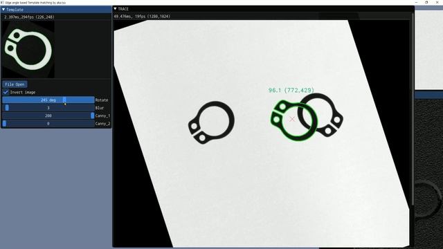 opencv edge based template match смотреть онлайн