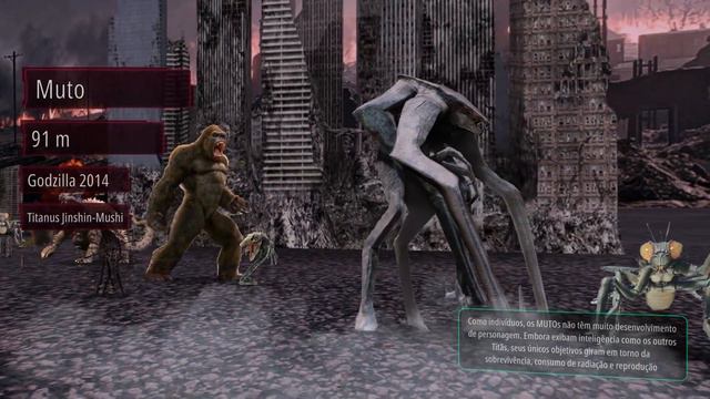 Comparação de tamanhos MonsterVerse | Godzilla x Kong | Vídeo Satisfatório смотреть онлайн