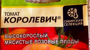 ОТЗЫВ ТОМАТ КОРОЛЕВИЧ.СЕМЕНА АЛТАЯ