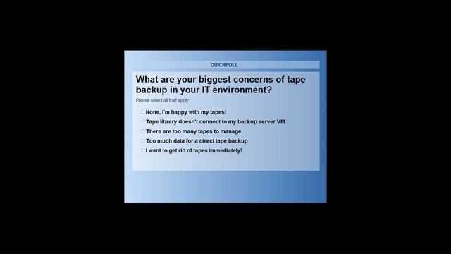10x faster back-ups: Virtual Tape Libraries смотреть онлайн