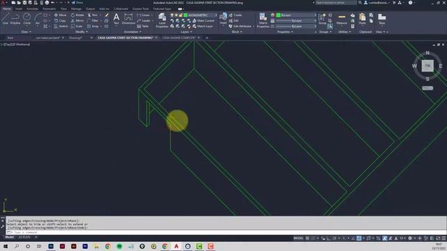 AUTOCAD 2023 - CASA GASPAR AXONOMETRIC DRAWING смотреть онлайн