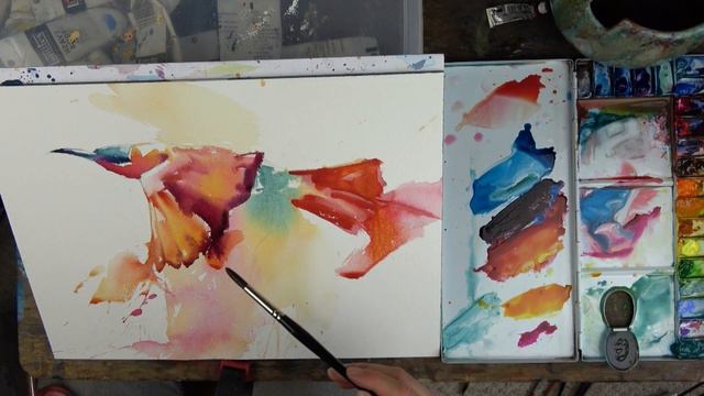How to Paint Birds in Watercolour - Quick & Simple - Real time video with extra tips! смотреть онлайн