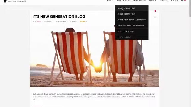 Blogy Modern Personal Wordpress Blog Theme v1.3.9 смотреть онлайн