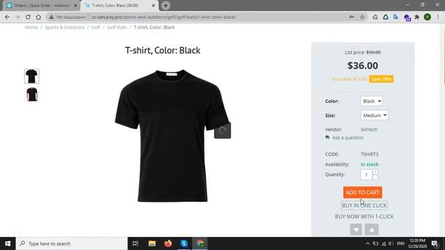 CS-cart Quick Order Form - Easy Buy in one click смотреть онлайн
