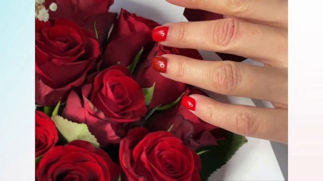 Букет из красных роз 50 см Кения и гипсофилы S смотреть онлайн