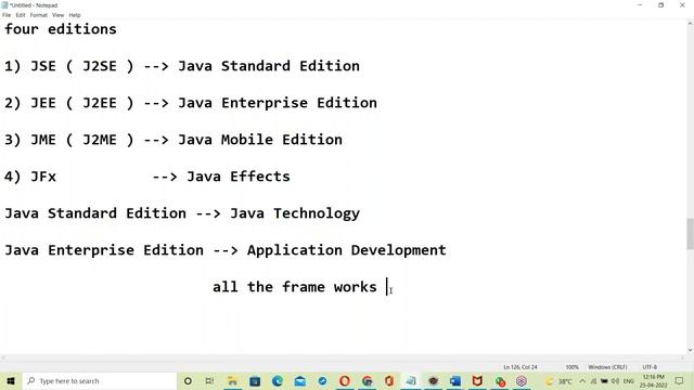 CORE JAVA tutorials || Demo - 1 || by Mr. Nageswar Rao On 25-04-2022 @11:30AM IST смотреть онлайн