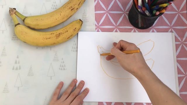 Рисунок банана не отрывая руки смотреть онлайн