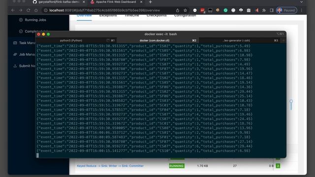 Consuming streaming data using Apache Flink (video only - no audio) смотреть онлайн