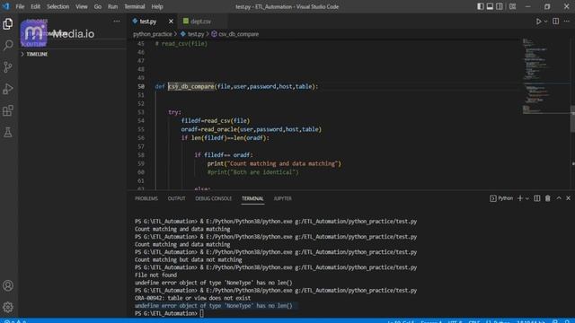 Data Anlysis | Python 1| How to Compare CSV File to Oracle Table data usiing Python смотреть онлайн