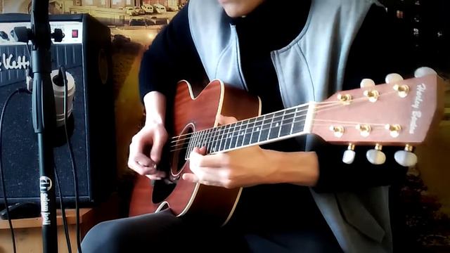 Acoustic Ballad Guitar Improvisation (Harley Benton HBCG-45N). смотреть онлайн