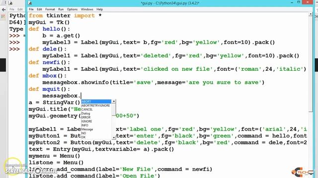 Message Box In Python GUI смотреть онлайн