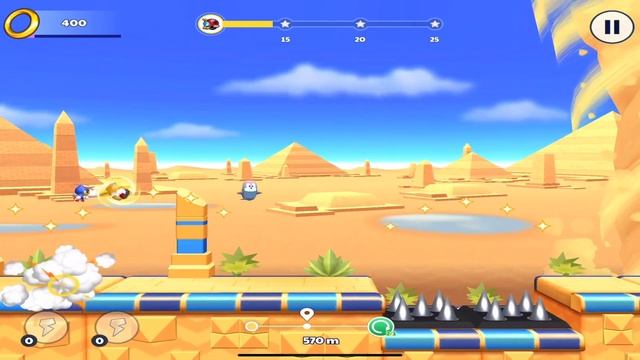 Sonic Runners Adventure - Level 14 The Oasis (iOS, Android) Walkthrough смотреть онлайн