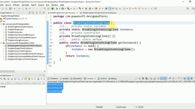 6. How to Prevent Cloning to break singleton design pattern step by step from scratch | Pawan Soft смотреть онлайн