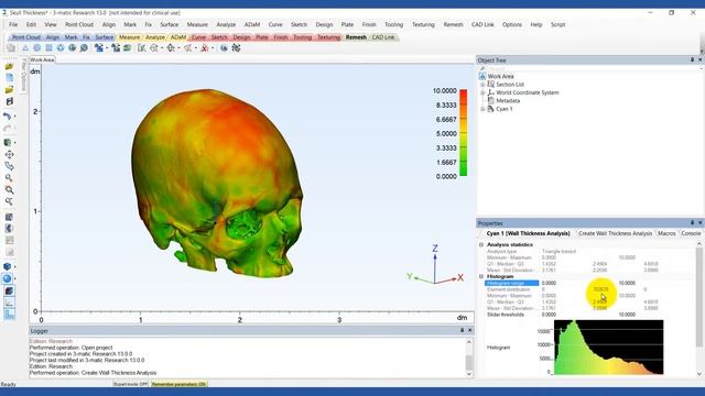 How To Analyze Model Thickness | Mimics Innovation Suite | Materialise Medical