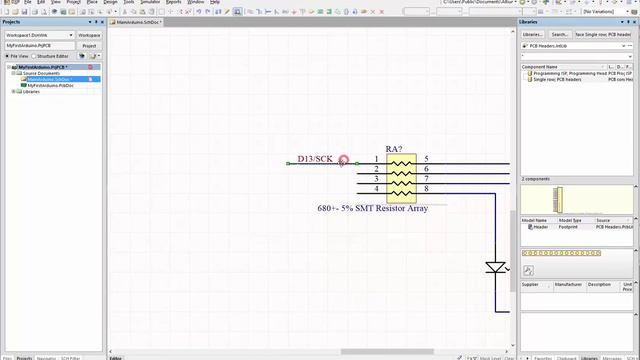 Wiring Components And Using Net Labels- Part 2 Altium Designer [ Arduino PCB Course ]