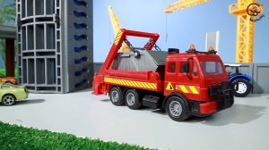 Мультик про машинки. Мусоровоз, Синий трактор, Экскаватор и Самосвал. МанкиМульт