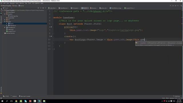 4.3 Phaser Basics with TypeScript смотреть онлайн