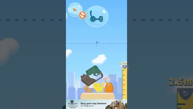 Cat Stack. iOS Gameplay. Launch Video. смотреть онлайн