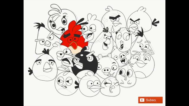 Angry birds | Doodle art | Ipad drawing | Adobe Illustrator draw смотреть онлайн