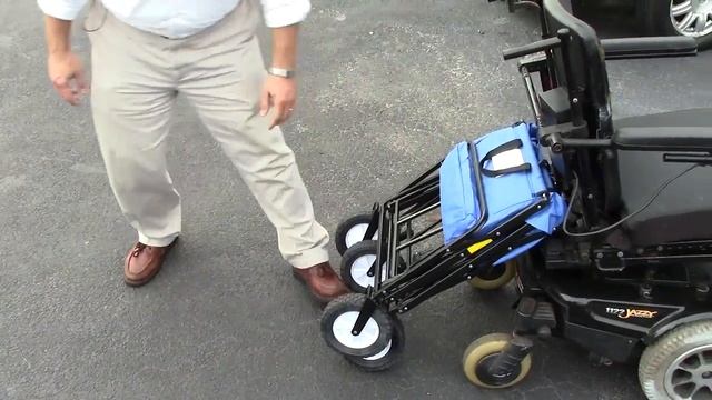 Collapsible Wagon, Attachable To Your Wheel Chair, Accessory Cart, Easy To Store.