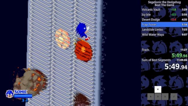 SegaSonic The Hedgehog - Beat the Game [11:16] смотреть онлайн